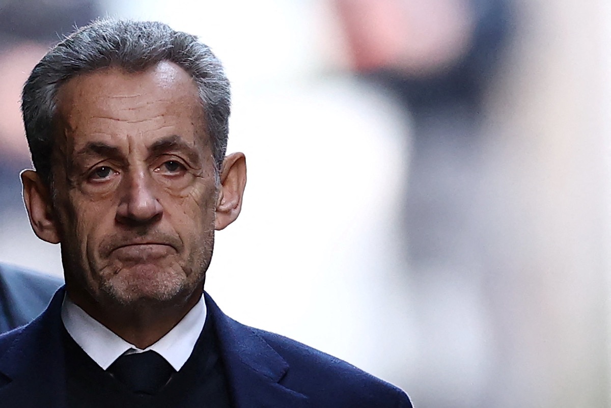 Nicolas Sarkozy lors d’un déplacement politique