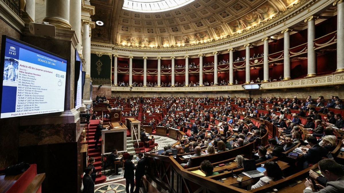 Assemblée nationale lors des débats sur la réforme des retraites